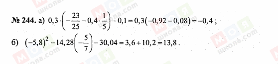 ГДЗ Математика 6 класс страница 244