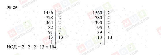ГДЗ Математика 6 класс страница 25