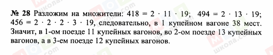 ГДЗ Математика 6 клас сторінка 28