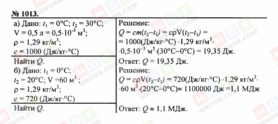 ГДЗ Физика 7 класс страница 1013