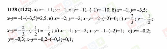 ГДЗ Математика 6 класс страница 1138(1122)