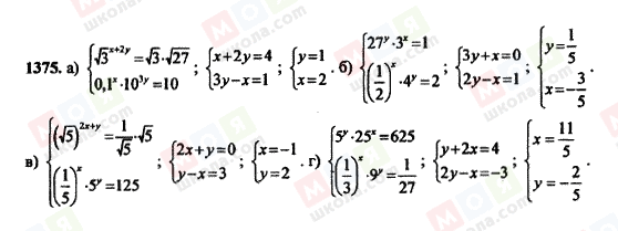 ГДЗ Алгебра 11 класс страница 1375