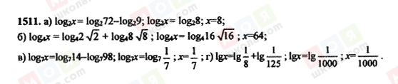 ГДЗ Алгебра 11 класс страница 1511