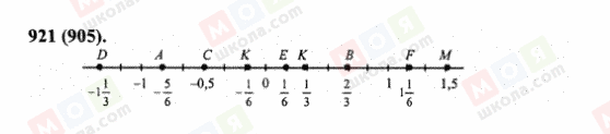 ГДЗ Математика 6 клас сторінка 921(905)