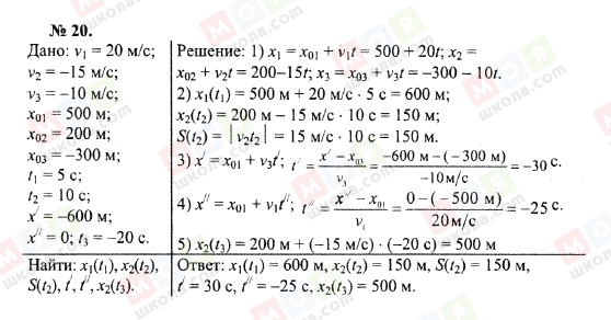 ГДЗ Физика 10 класс страница 20