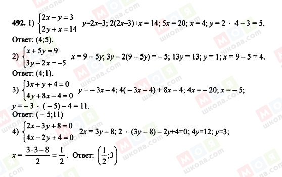 ГДЗ Алгебра 8 клас сторінка 492