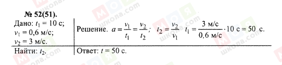 ГДЗ Физика 10 класс страница 52(51)