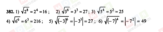 ГДЗ Алгебра 8 клас сторінка 382
