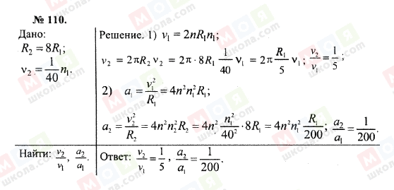 ГДЗ Фізика 10 клас сторінка 110