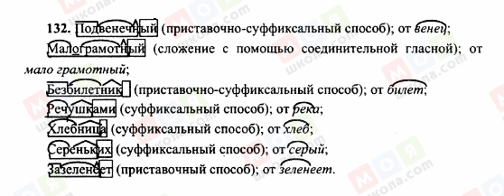 ГДЗ Російська мова 10 клас сторінка 132