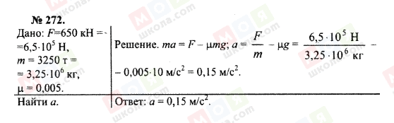 ГДЗ Фізика 10 клас сторінка 272