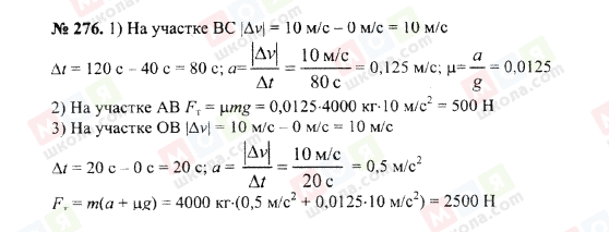 ГДЗ Физика 10 класс страница 276