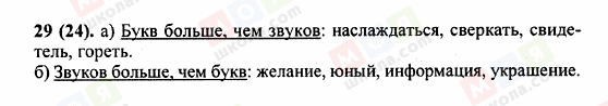 ГДЗ Російська мова 5 клас сторінка 29 (24)