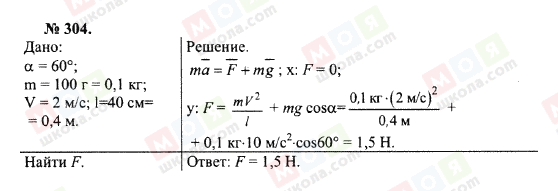 ГДЗ Физика 10 класс страница 304