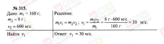 ГДЗ Физика 10 класс страница 315