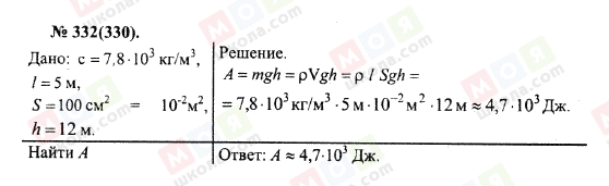 ГДЗ Физика 10 класс страница 332(330)