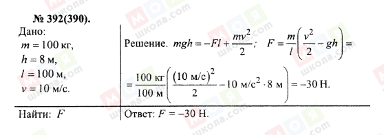 ГДЗ Фізика 10 клас сторінка 392(390)