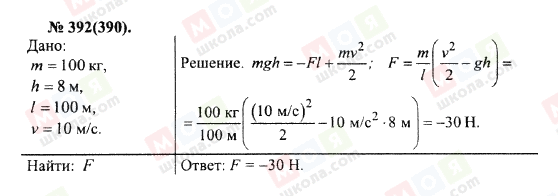 ГДЗ Физика 10 класс страница 392(390)