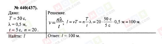 ГДЗ Фізика 10 клас сторінка 440(437)