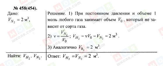 ГДЗ Фізика 10 клас сторінка 458(454)