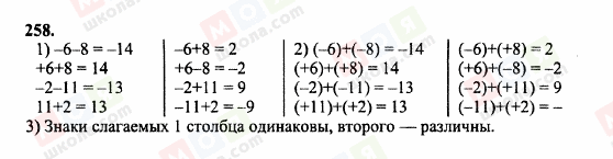 ГДЗ Математика 6 класс страница 258