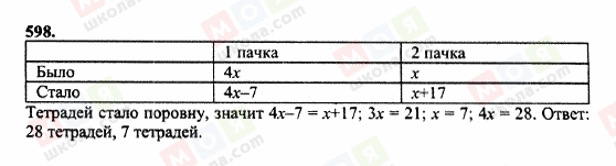 ГДЗ Математика 6 класс страница 598