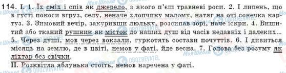 ГДЗ Українська мова 8 клас сторінка 114