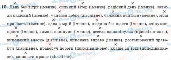 ГДЗ Укр мова 8 класс страница 18