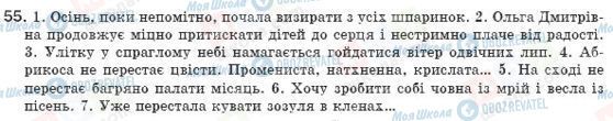 ГДЗ Українська мова 8 клас сторінка 55