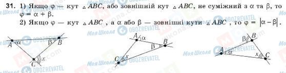 ГДЗ Геометрія 10 клас сторінка 31
