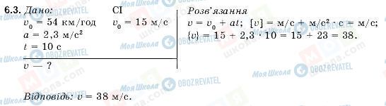 ГДЗ Фізика 9 клас сторінка 6.3