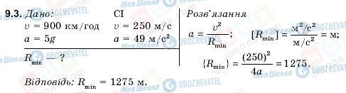 ГДЗ Фізика 9 клас сторінка 9.3