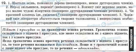 ГДЗ Українська мова 8 клас сторінка 19