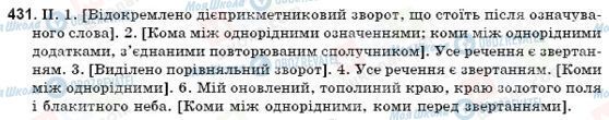 ГДЗ Українська мова 9 клас сторінка 431
