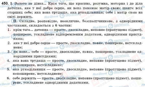 ГДЗ Українська мова 9 клас сторінка 450