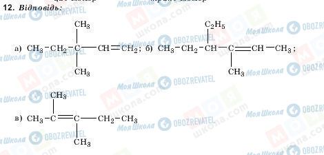 ГДЗ Хімія 10 клас сторінка 12
