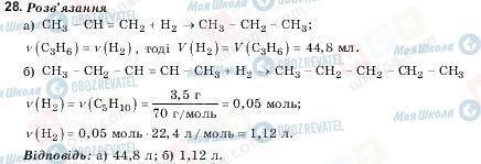 ГДЗ Хімія 10 клас сторінка 28