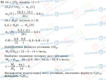 ГДЗ Химия 10 класс страница 33
