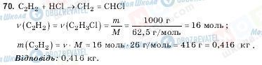 ГДЗ Хімія 10 клас сторінка 70