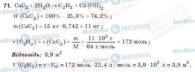 ГДЗ Хімія 10 клас сторінка 71