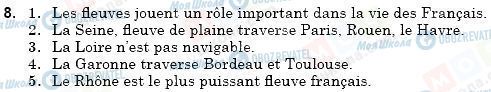 ГДЗ Французька мова 9 клас сторінка 8