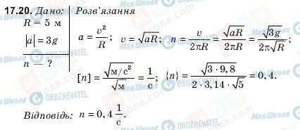 ГДЗ Фізика 9 клас сторінка 17.20