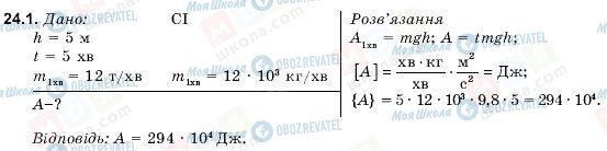 ГДЗ Фізика 9 клас сторінка 24.1