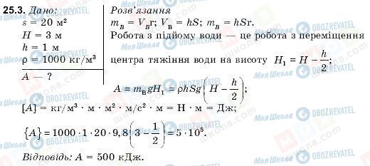 ГДЗ Фізика 9 клас сторінка 25.3