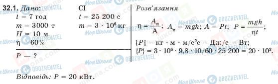 ГДЗ Фізика 9 клас сторінка 32.1