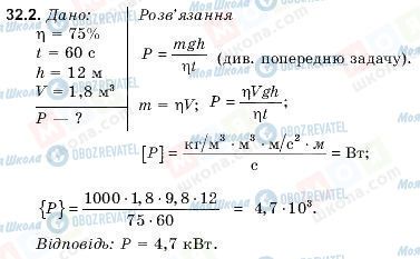 ГДЗ Фізика 9 клас сторінка 32.2