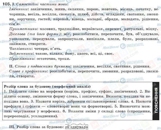 ГДЗ Укр мова 10 класс страница 105