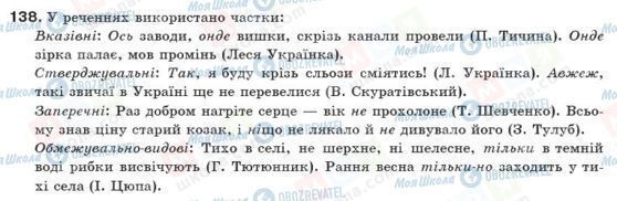 ГДЗ Українська мова 10 клас сторінка 138