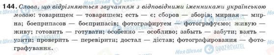 ГДЗ Українська мова 10 клас сторінка 144