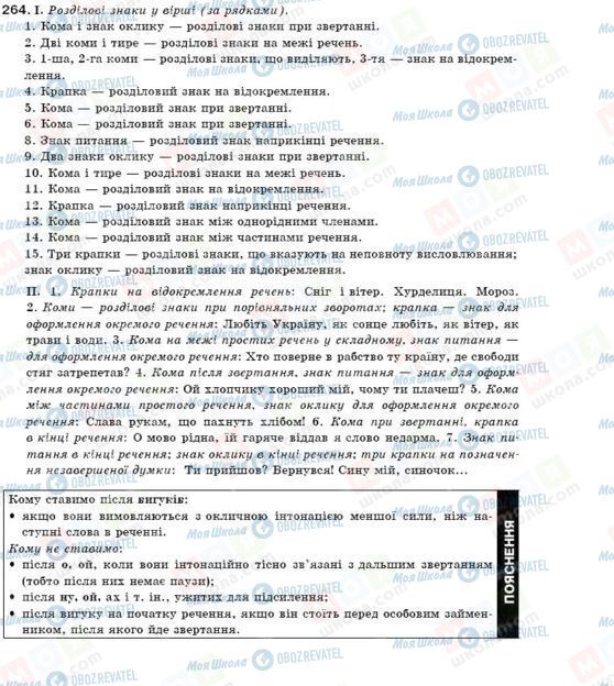 ГДЗ Українська мова 11 клас сторінка 264